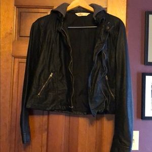 Hollister leather jacket
